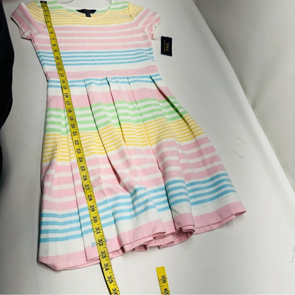 POLO RALPH LAUREN Girls striped multicolor dress size 16 nwt - Picture 6 of 8